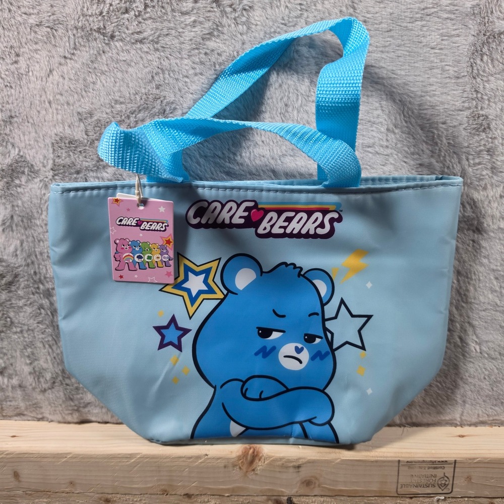 Care Bears Lunch Bag Kids OS Blue Grumpy Bear Insulated‎ Thermal Tote NWT